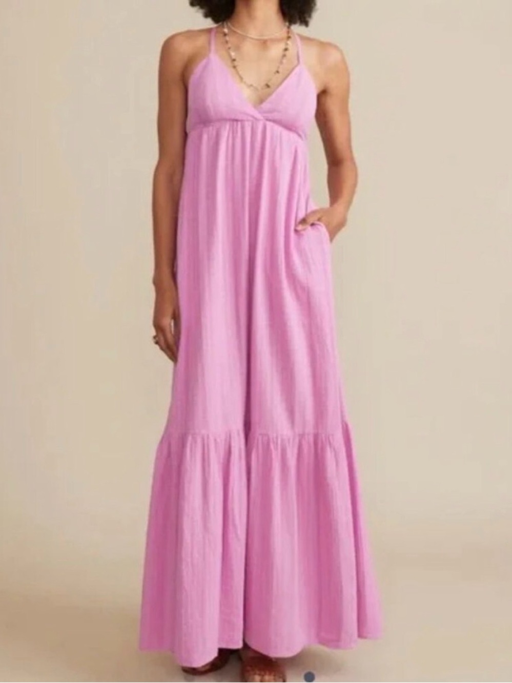 Marine Layer Kaia Maxi Dress, lavender, size XL